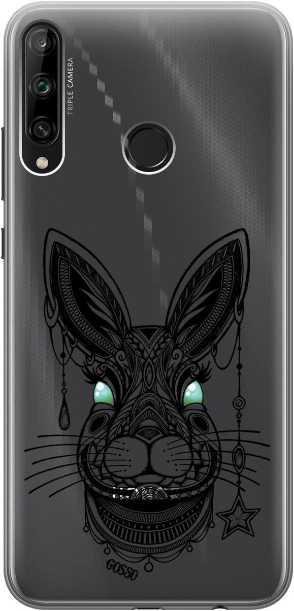 Прозрачный чехол Grand Rabbit для Honor 9C/Huawei P40 Lite E.