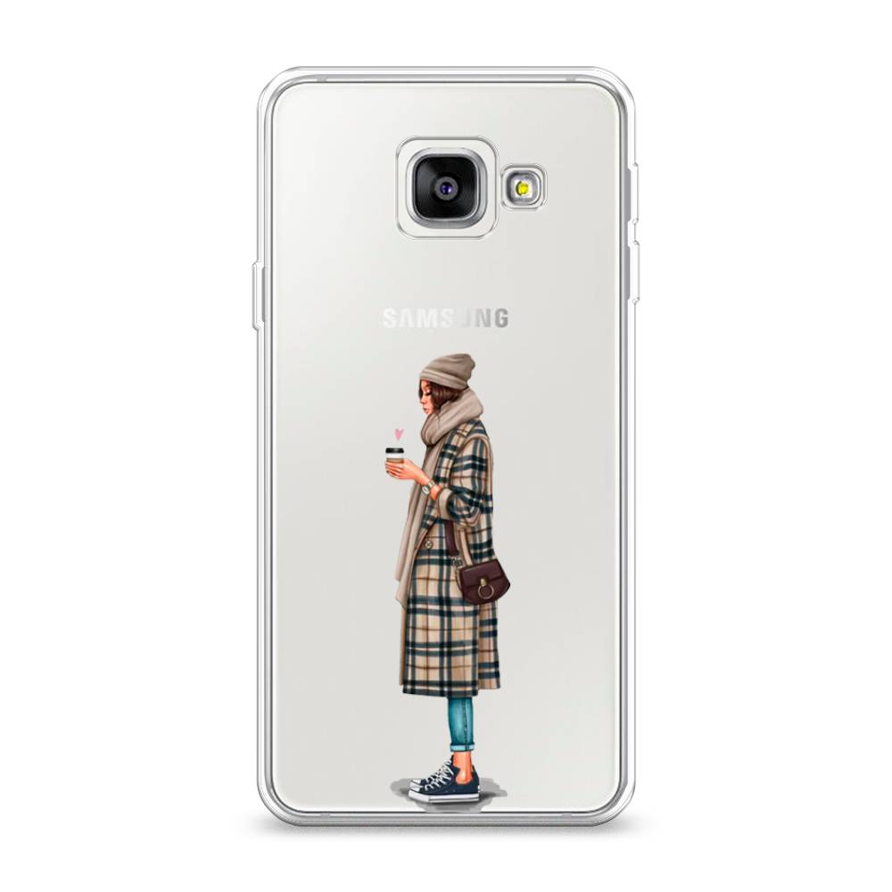

Чехол на Samsung Galaxy A3 2016 "Утренний кофе", Коричневый;бежевый, 20250-6