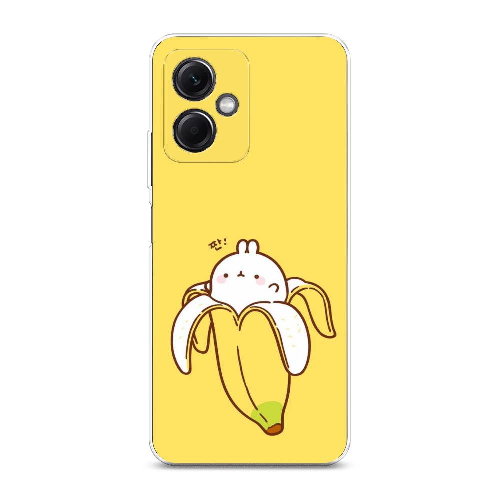 

Чехол Awog на Xiaomi Redmi Note 12 5G "Зайчик-бананчик", Желтый;белый, 316950-2
