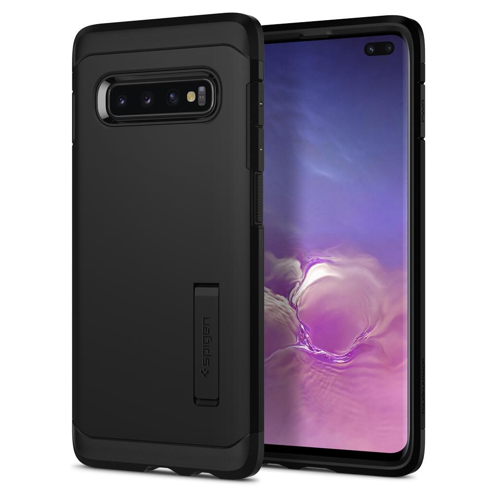 

Ударопрочный чехол Spigen для Galaxy S10 Plus - Tough Armor - Черный - 606CS25770, Tough Armor