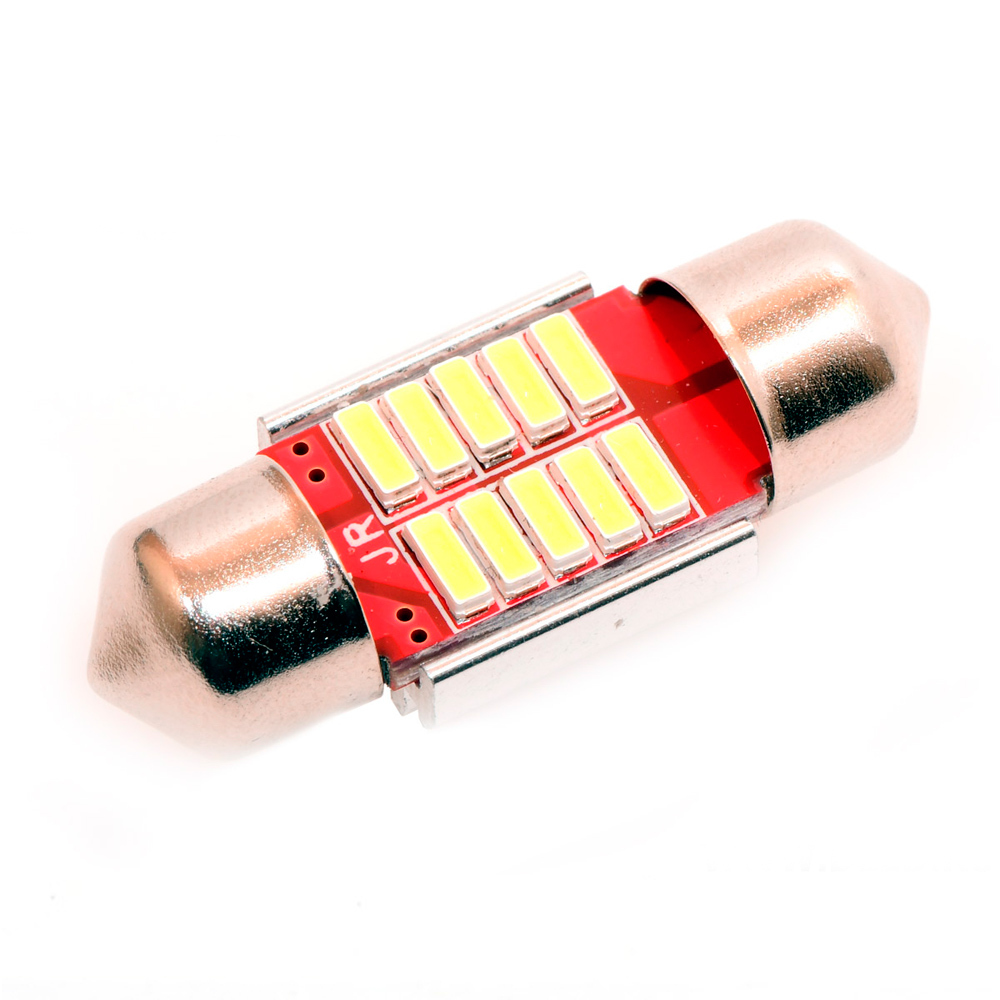 

Светодиодная автомобильная лампа C5W FEST 31 мм - 10 SMD 4014 (1 шт-лампа.), C5W FEST 31 мм - 10 SMD 4014