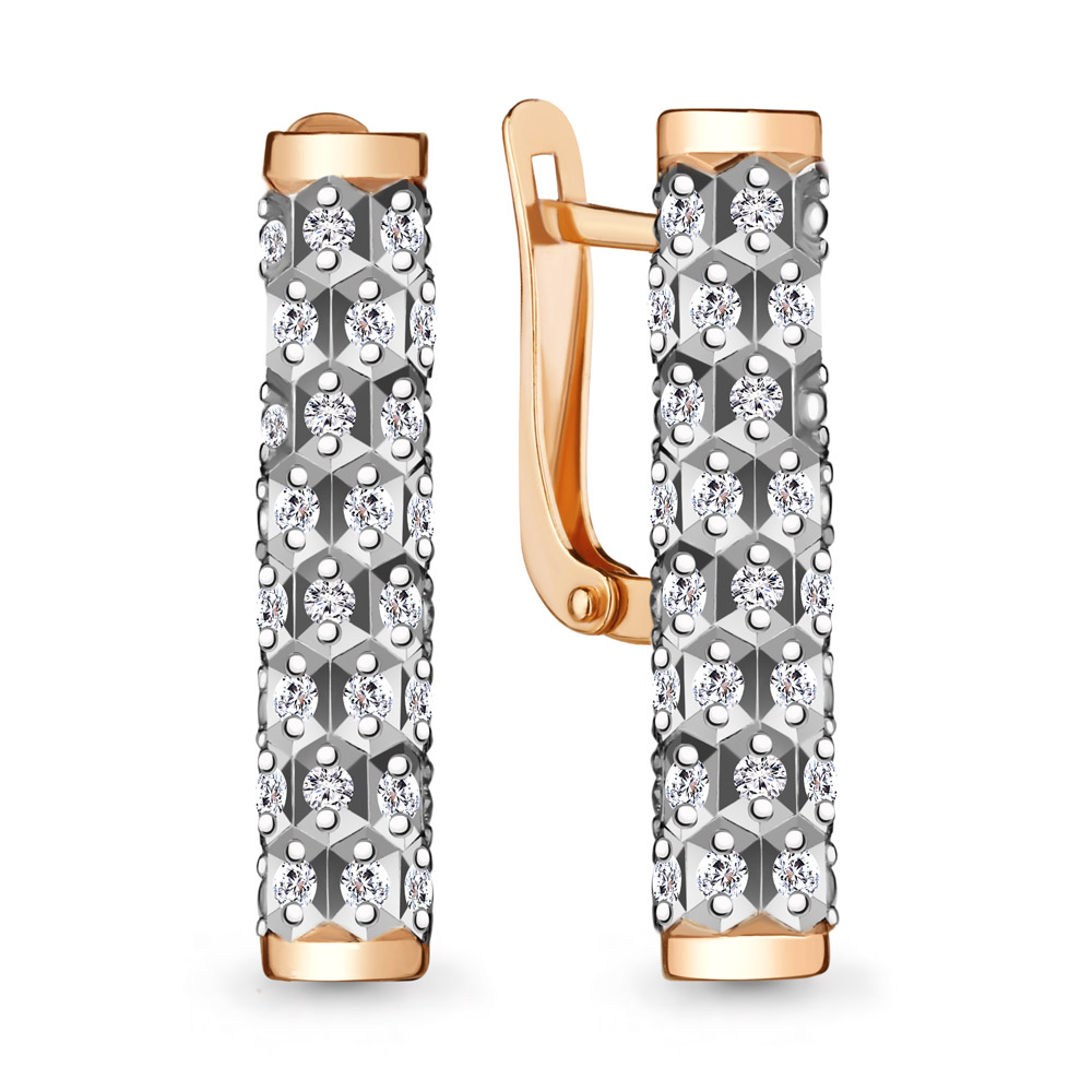 

Серьги из серебра с фианитом Aquamarine Aquamarine 48570А_925_з, 48570А_925_з