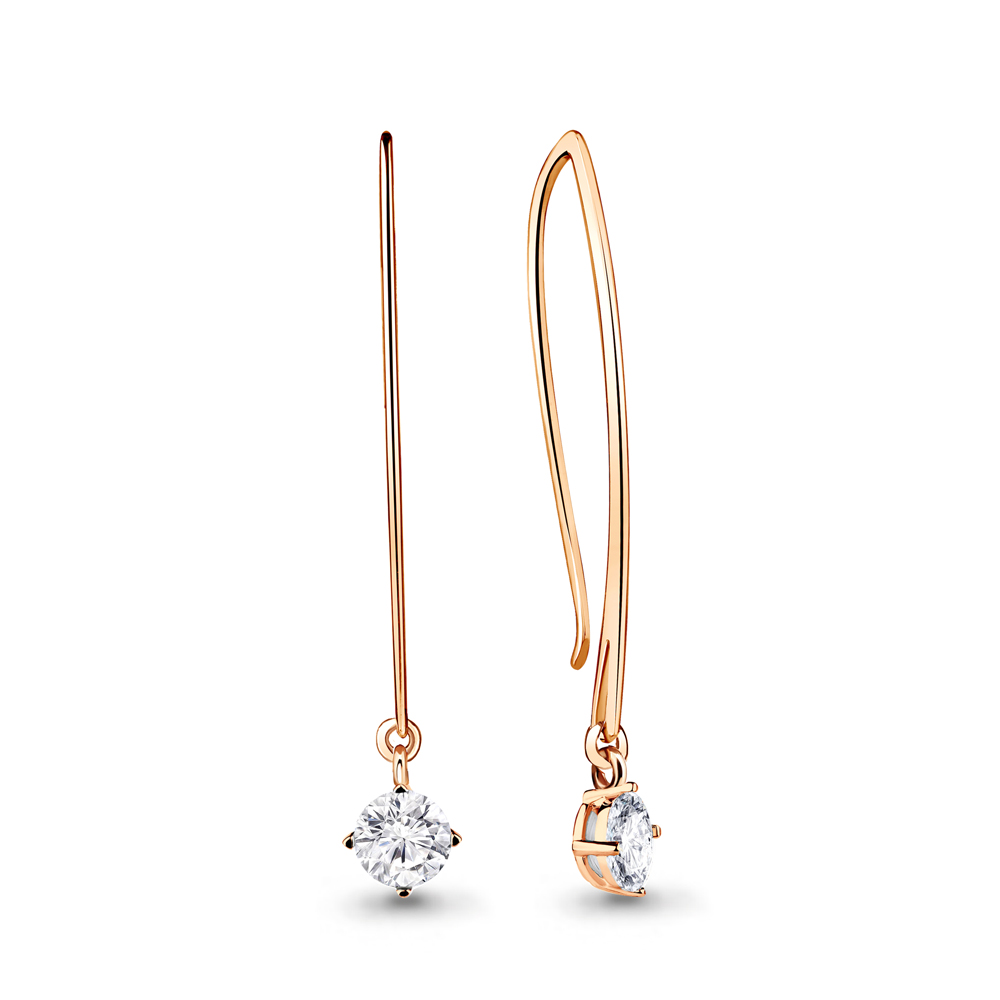 

Серьги из серебра с фианитом Aquamarine Aquamarine 48562А_925_з, 48562А_925_з