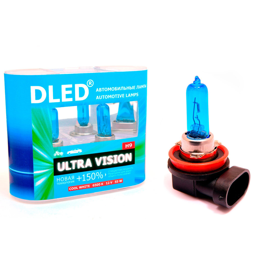 

Автомобильная лампа H9 6500K DLED "Ultra Vision" (комплект 2 лампы), H9 6500K DLED "Ultra Vision"
