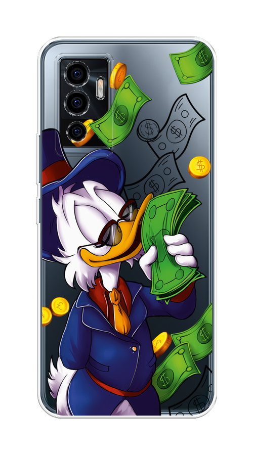 

Чехол на Vivo V23e "Scrooge McDuck with Money", Синий;зеленый;белый, 265950-6