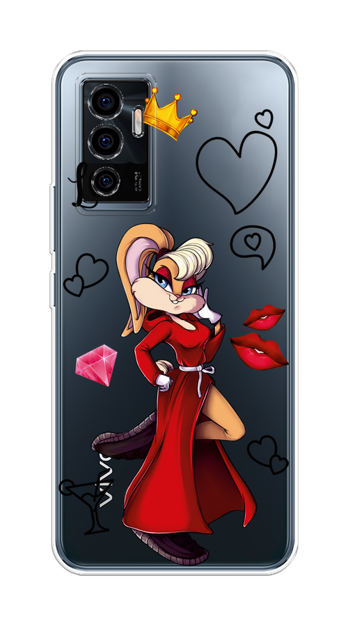 

Чехол на Vivo V23e "Rich Lola Bunny", Красный;бежевый;оранжевый, 265950-6