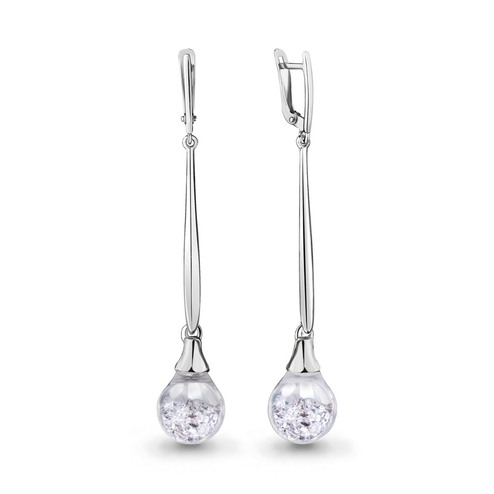 

Серьги из серебра с фианитом Aquamarine Aquamarine 48520_925_р, 48520_925_р