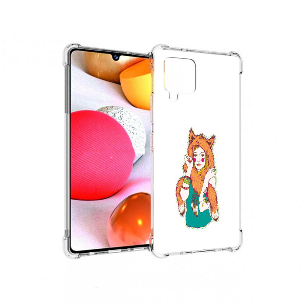 

Чехол MyPads Tocco для Samsung Galaxy A42 Девушка лиса (PT226910.539.62), Прозрачный, Tocco