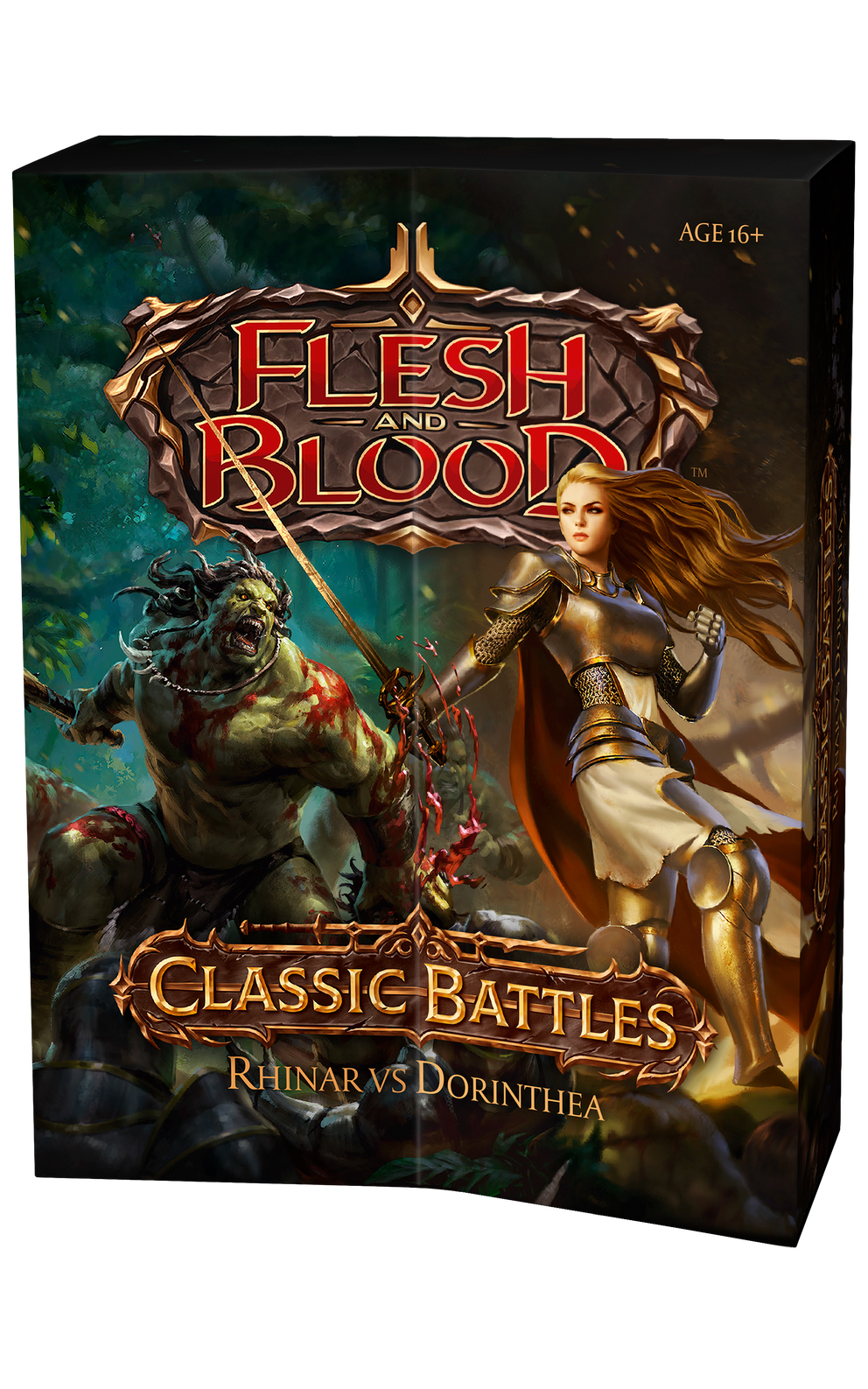 Настольная игра Flesh and Blood TCG: Коллекционный дуэльный набор Rhinar vs Dorinthea англ