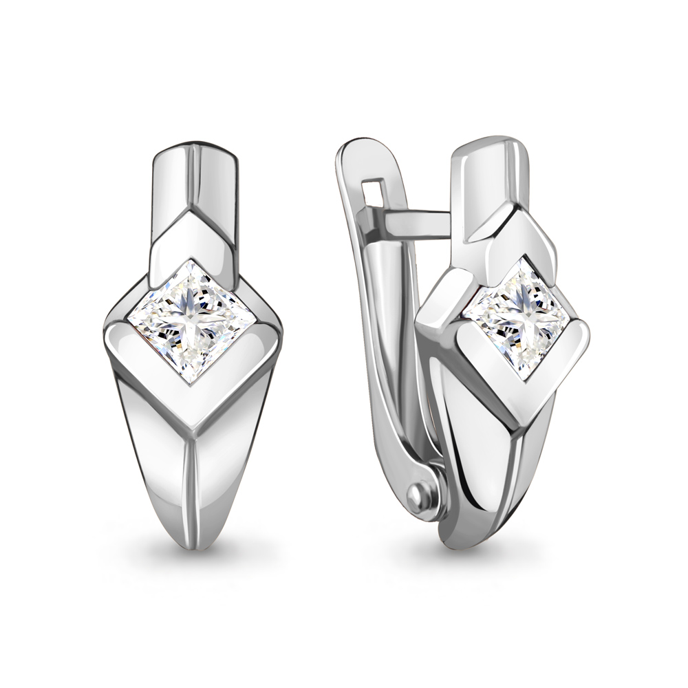 

Серьги из серебра с фианитом Aquamarine Aquamarine 48517_925_р, 48517_925_р