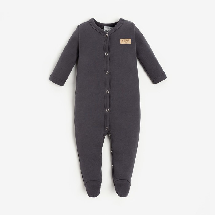 

Комбинезон детский MINAKU, цвет графитовый, рост 62-68 см, Серый, MINAKU: Basic Line BABY