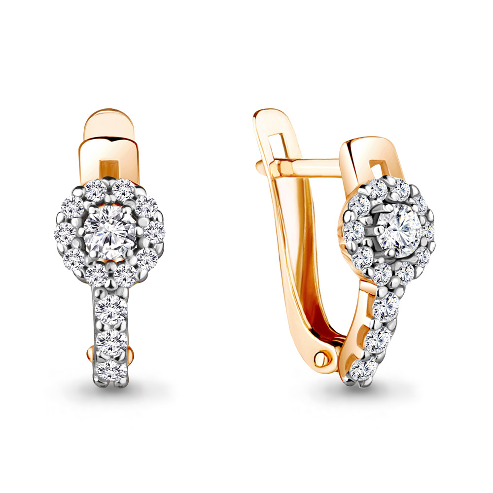 

Серьги из серебра с фианитом Aquamarine Aquamarine 48480А_925_з, 48480А_925_з
