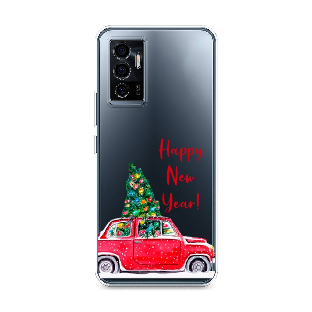 

Чехол на Vivo V23e "Happy New Year", Красный;зеленый, 265950-5