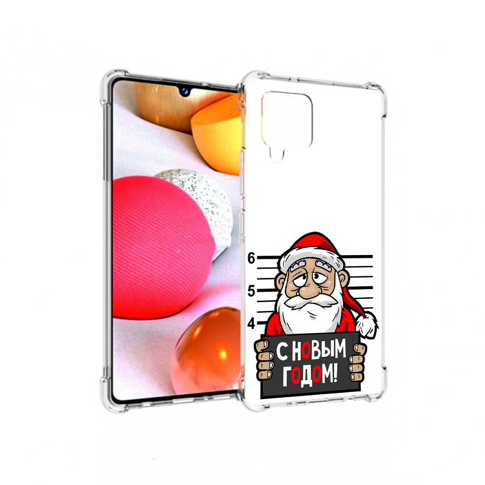 

Чехол MyPads Tocco для Samsung Galaxy A42 ДМ с новым годом заключенный (PT226910.539.59), Прозрачный, Tocco