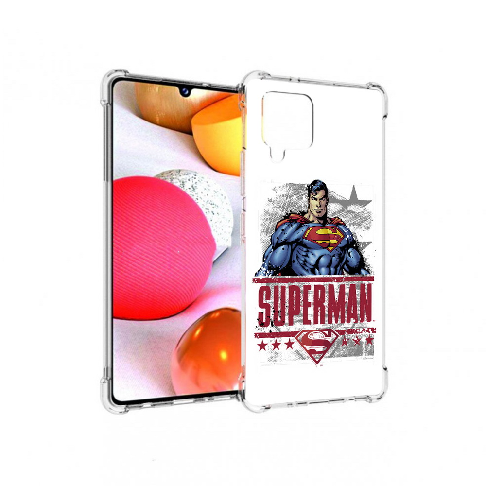 

Чехол MyPads Tocco для Samsung Galaxy A42 рисунок супермен (PT226910.539.583), Прозрачный, Tocco