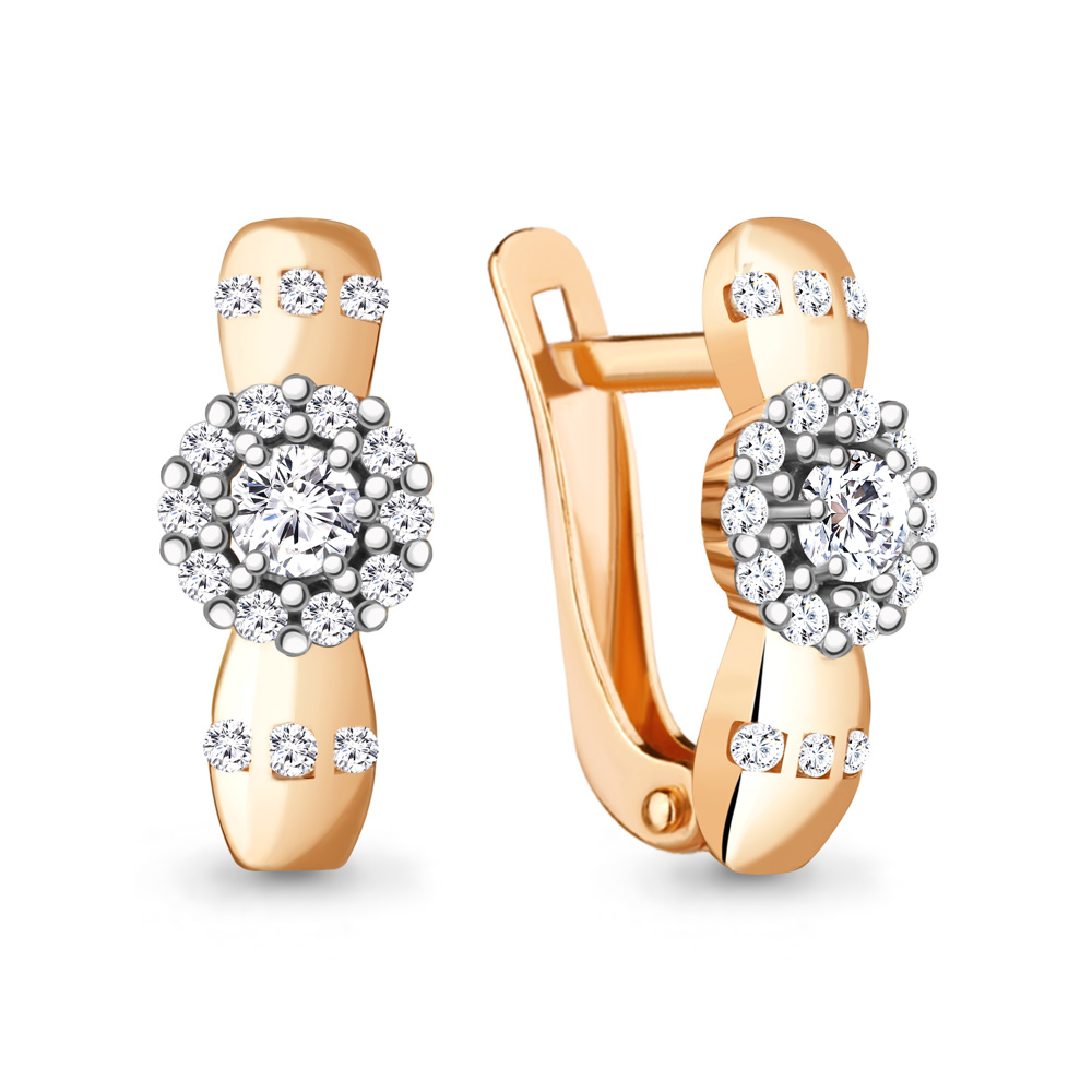 

Серьги из серебра с фианитом Aquamarine Aquamarine 48479А_925_з, 48479А_925_з