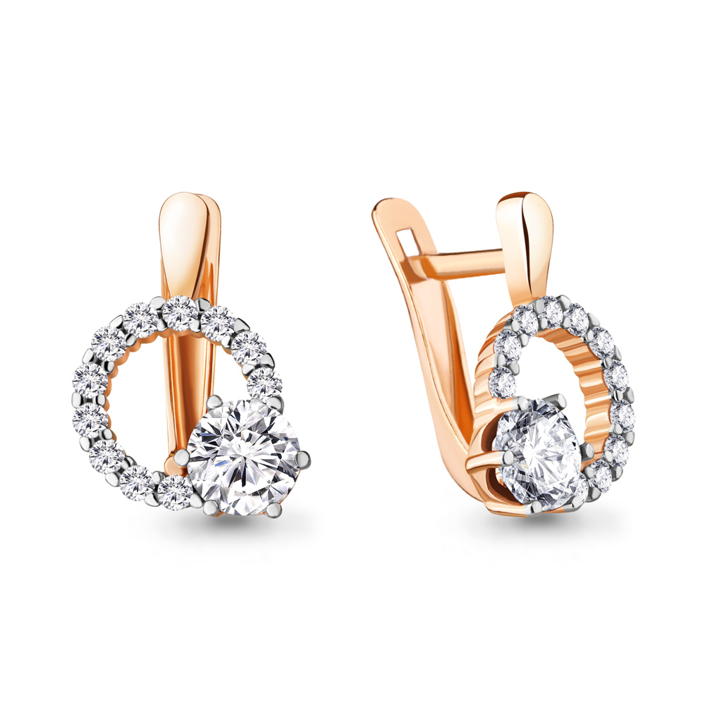 

Серьги из серебра с фианитом Aquamarine Aquamarine 48478А_925_з, 48478А_925_з