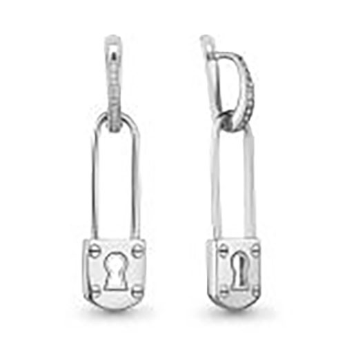 

Серьги из серебра с фианитом Aquamarine Aquamarine 48475А_925_р, 48475А_925_р