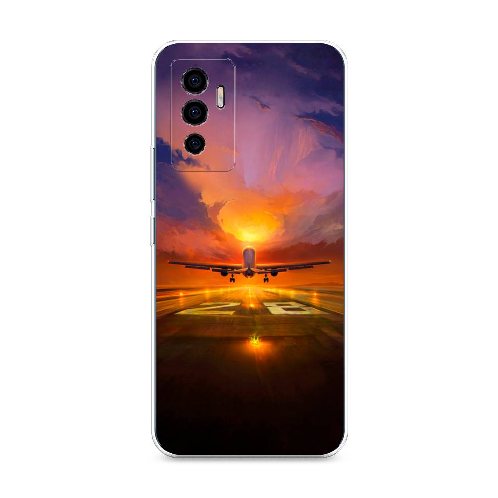 

Чехол на Vivo V23e "Самолет на посадке", Оранжевый;синий, 265950-6
