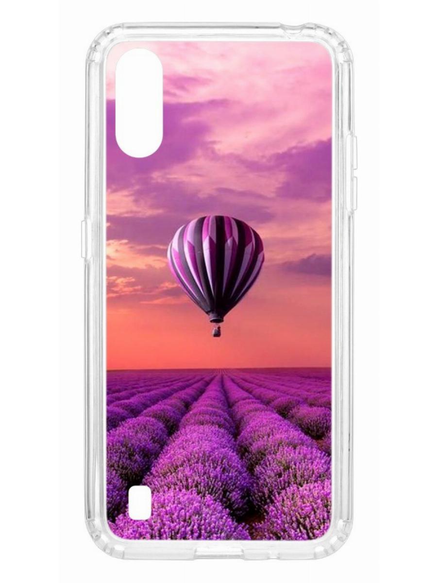 Чехол на Samsung Galaxy A01/A015 Kruche Print Лавандовый рай