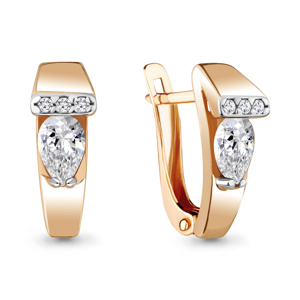 

Серьги из серебра с фианитом Aquamarine Aquamarine 48448А_925_з, 48448А_925_з