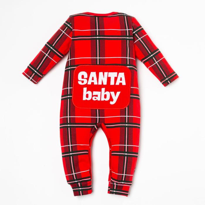 

Комбинезон Крошка Я "Santa baby", рост 74-80 см, красный