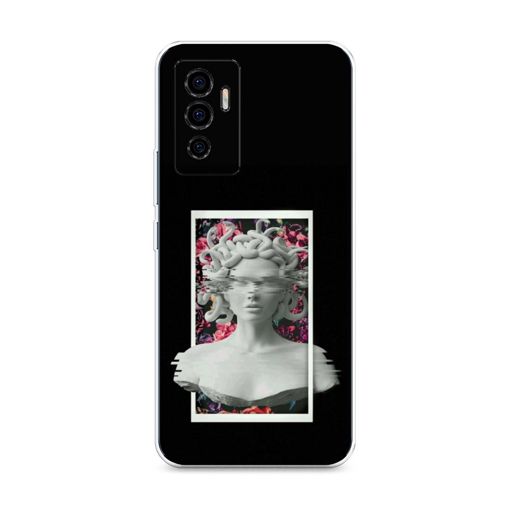 

Чехол на Vivo V23e "Web Punk Медуза Горгона", Черный;серый, 265950-6
