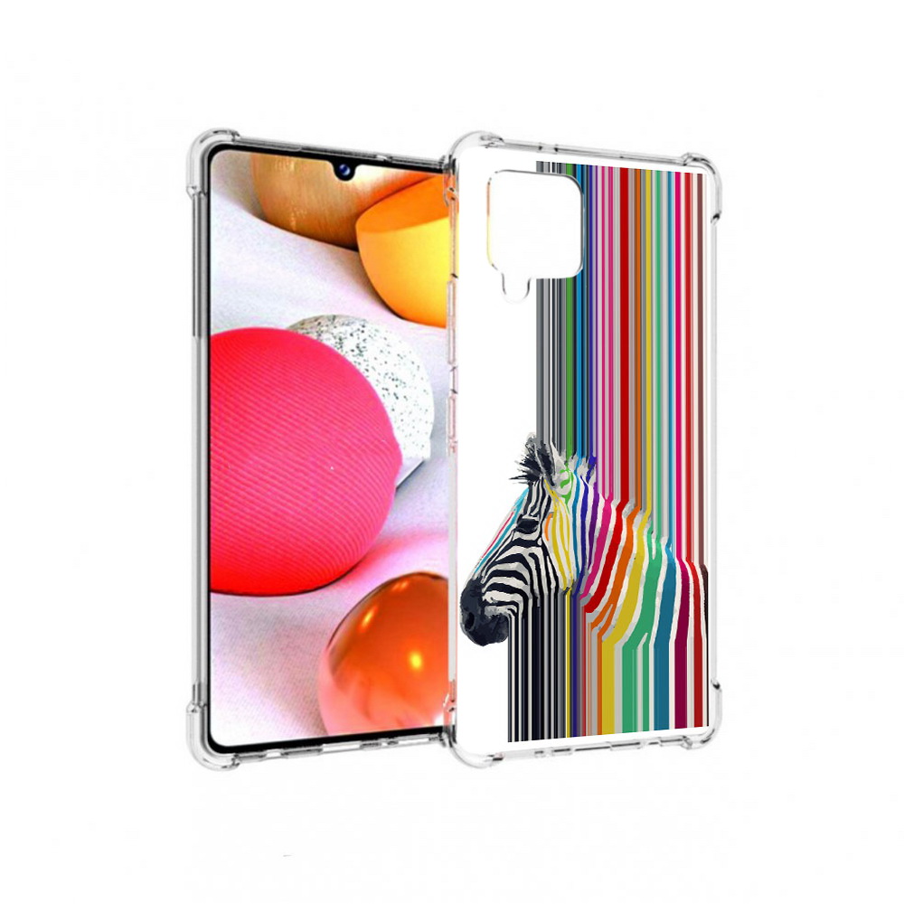 

Чехол MyPads Tocco для Samsung Galaxy A42 радужная зебра (PT226910.539.565), Прозрачный, Tocco