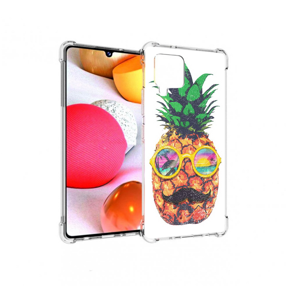 

Чехол MyPads Tocco для Samsung Galaxy A42 прикольный ананас с лицом (PT226910.539.556), Прозрачный, Tocco