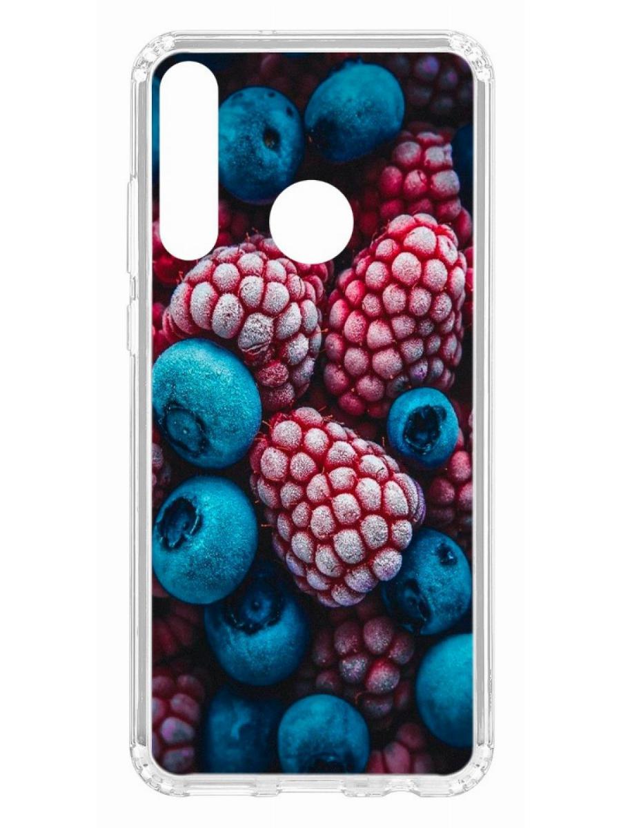 

Чехол на Huawei Y6p 2020 Kruche Print Fresh berries, Прозрачный;белый;голубой;красный;розовый;синий