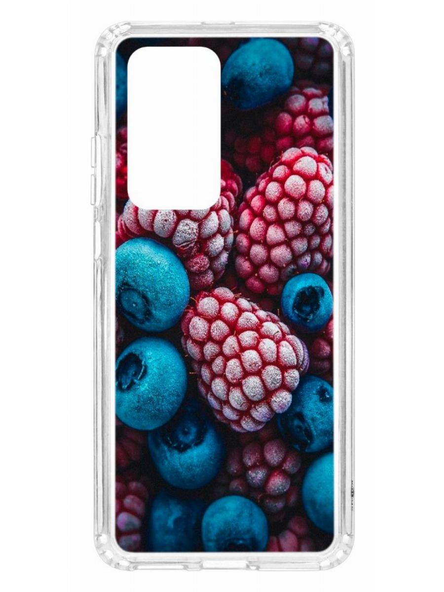 фото Чехол на huawei p40 pro kruche print fresh berries кruче