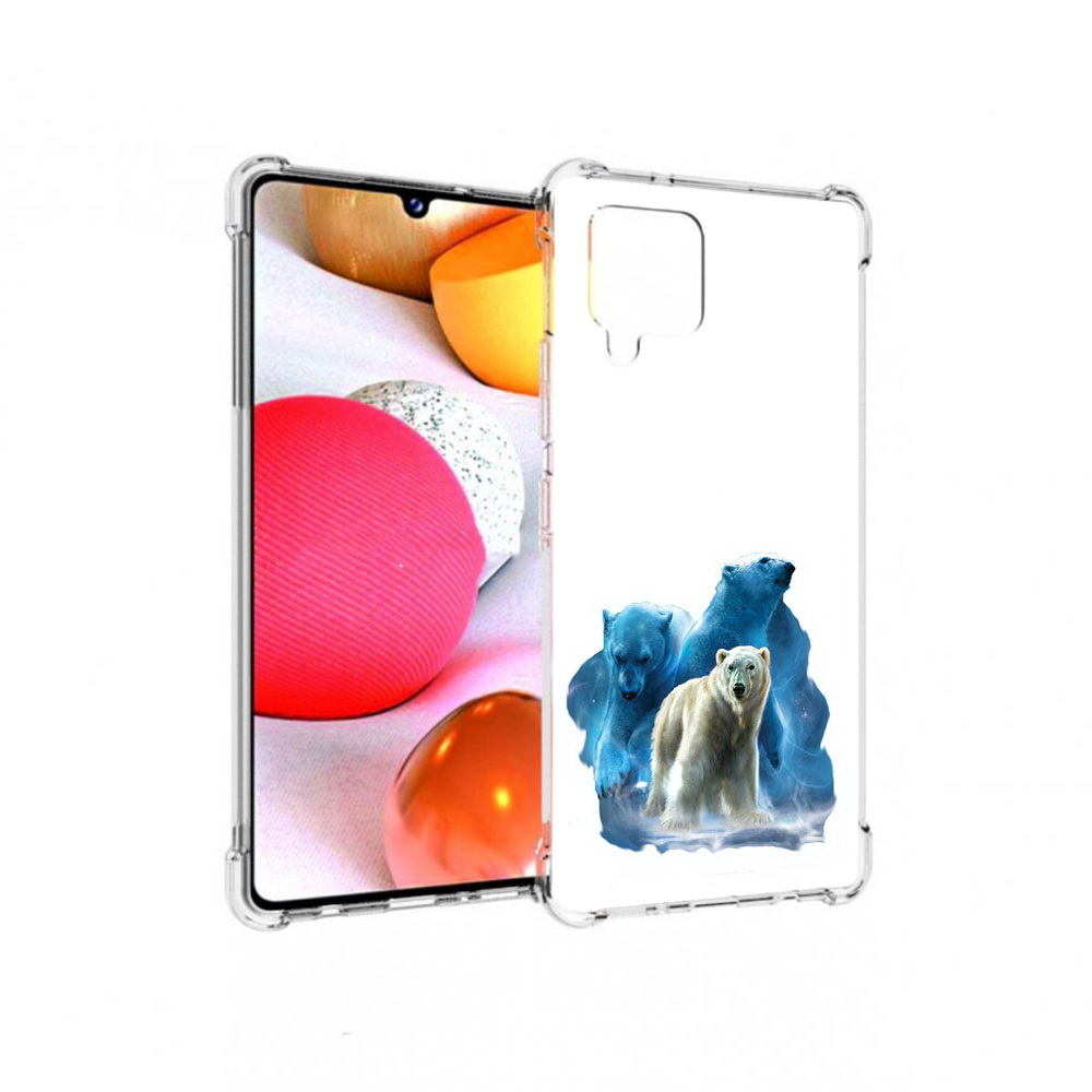 

Чехол MyPads Tocco для Samsung Galaxy A42 полярный медведь (PT226910.539.549), Прозрачный, Tocco