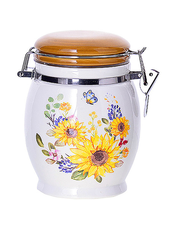 

Емкость для сыпучих продуктов Loraine доломит 700мл 30304, Белый;желтый;коричневый