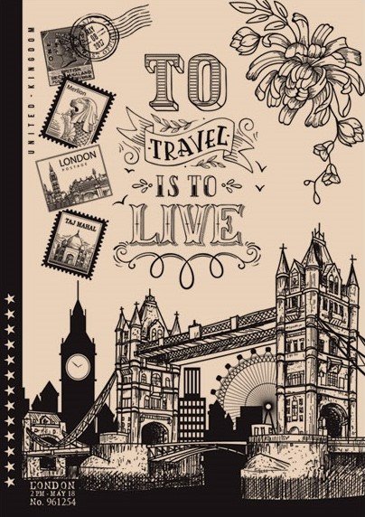 

Блокнот Bourgeois 80 листов, 12*17, клетка, London - Лондон , 3560 (18403)