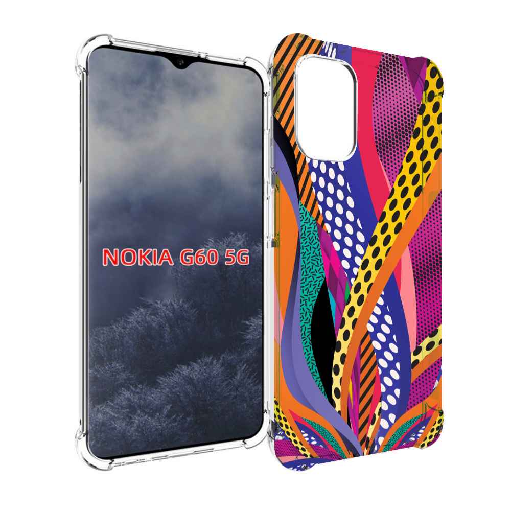 

Чехол MyPads разноцветные щупальца для Nokia G60 5G, Прозрачный, Tocco