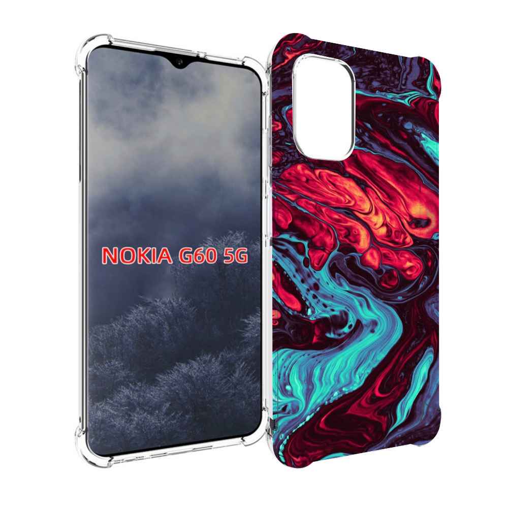 

Чехол MyPads разбавленная краска для Nokia G60 5G, Прозрачный, Tocco