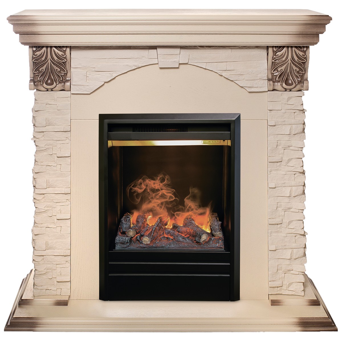 

Электрокамин RealFlame Dublin Lux WT с Olympic 3D, увлажнение воздуха, Электрокамин Dublin Lux WT с очагом 3D Olympic