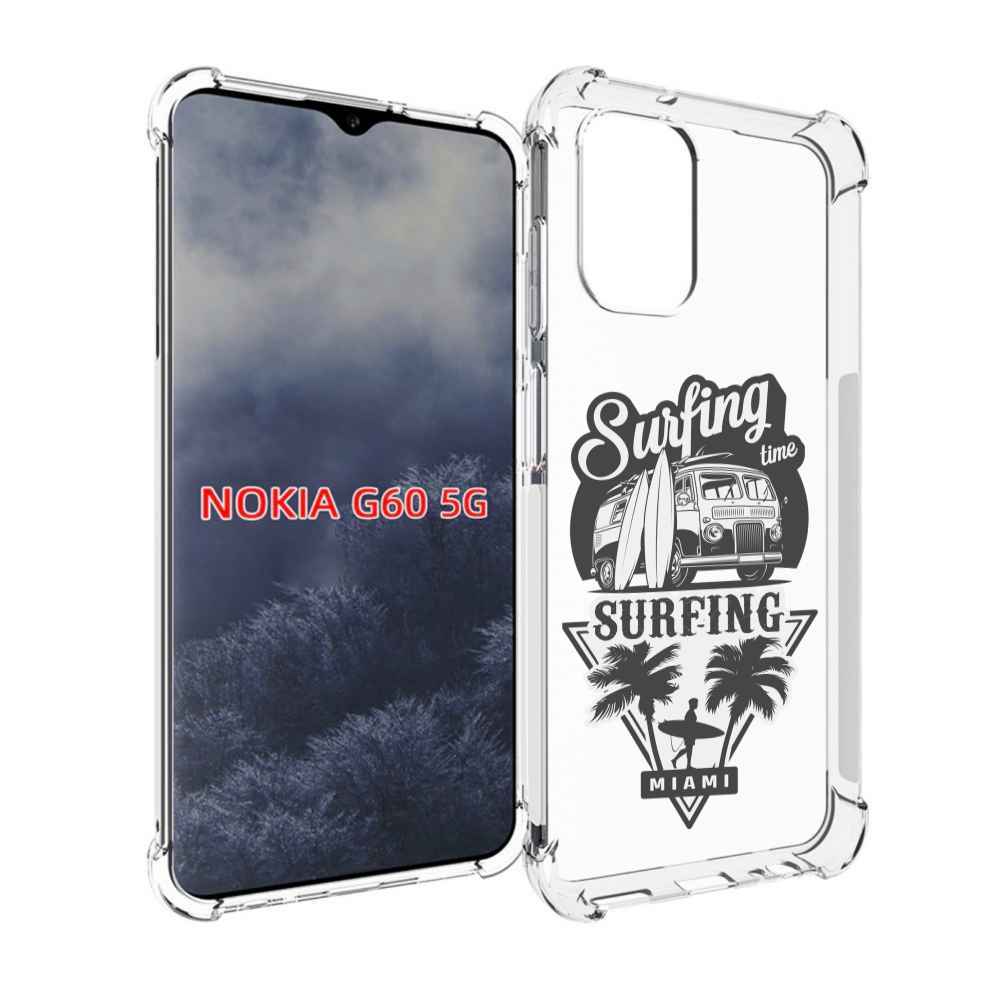 

Чехол MyPads путешествие-на-фургочике для Nokia G60 5G, Прозрачный, Tocco