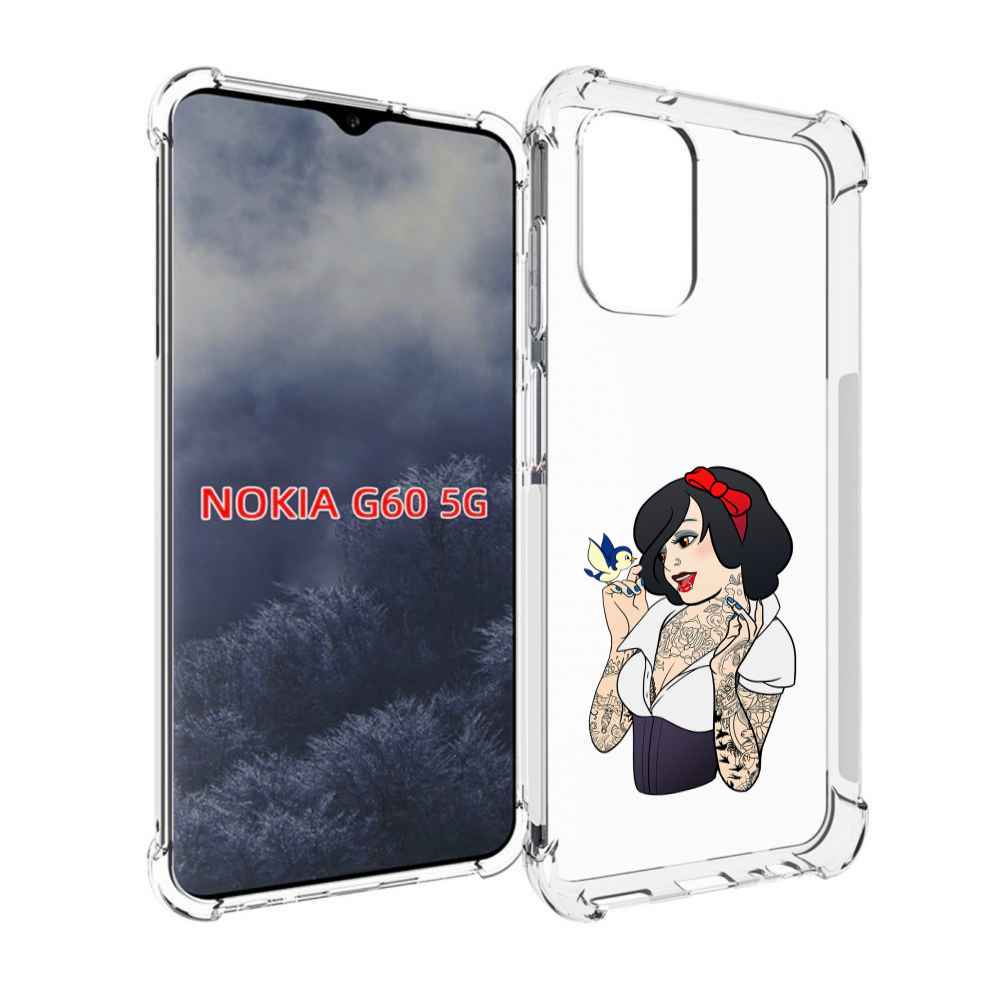 

Чехол MyPads принцесса-тату женский для Nokia G60 5G, Прозрачный, Tocco