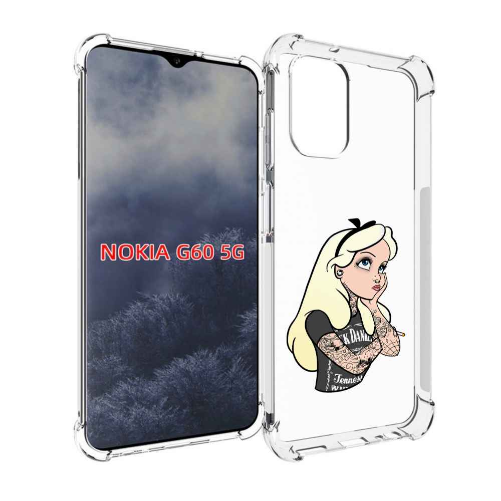 

Чехол MyPads принцесса-в-татуировках женский для Nokia G60 5G, Прозрачный, Tocco