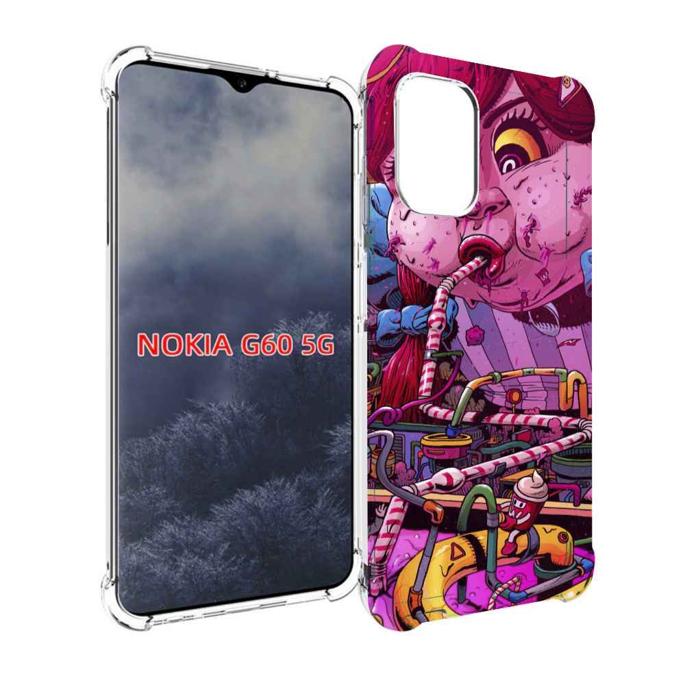 

Чехол MyPads прикольная сладкая картинка для Nokia G60 5G, Прозрачный, Tocco