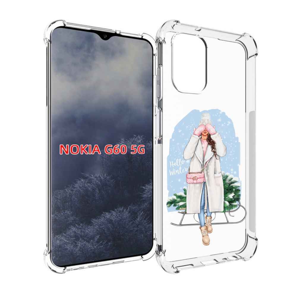 

Чехол MyPads привет-зима женский для Nokia G60 5G, Прозрачный, Tocco
