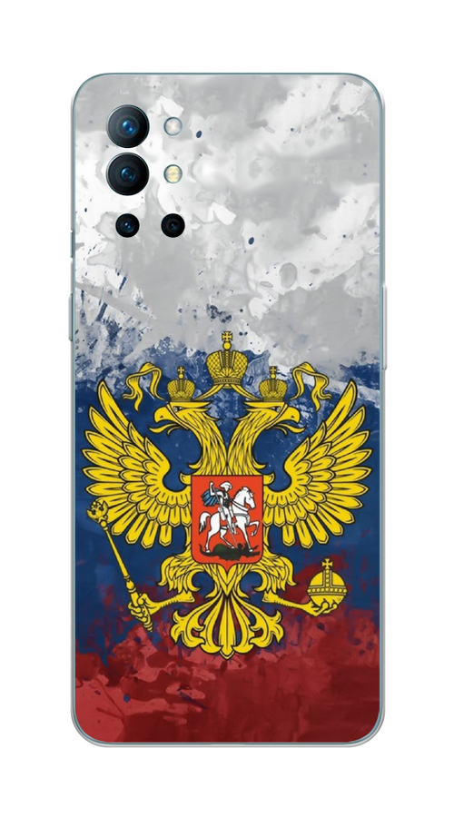 

Чехол Awog на OnePlus 9R / ВанПлас 9R "РФ", Белый;синий;красный, 151650-5