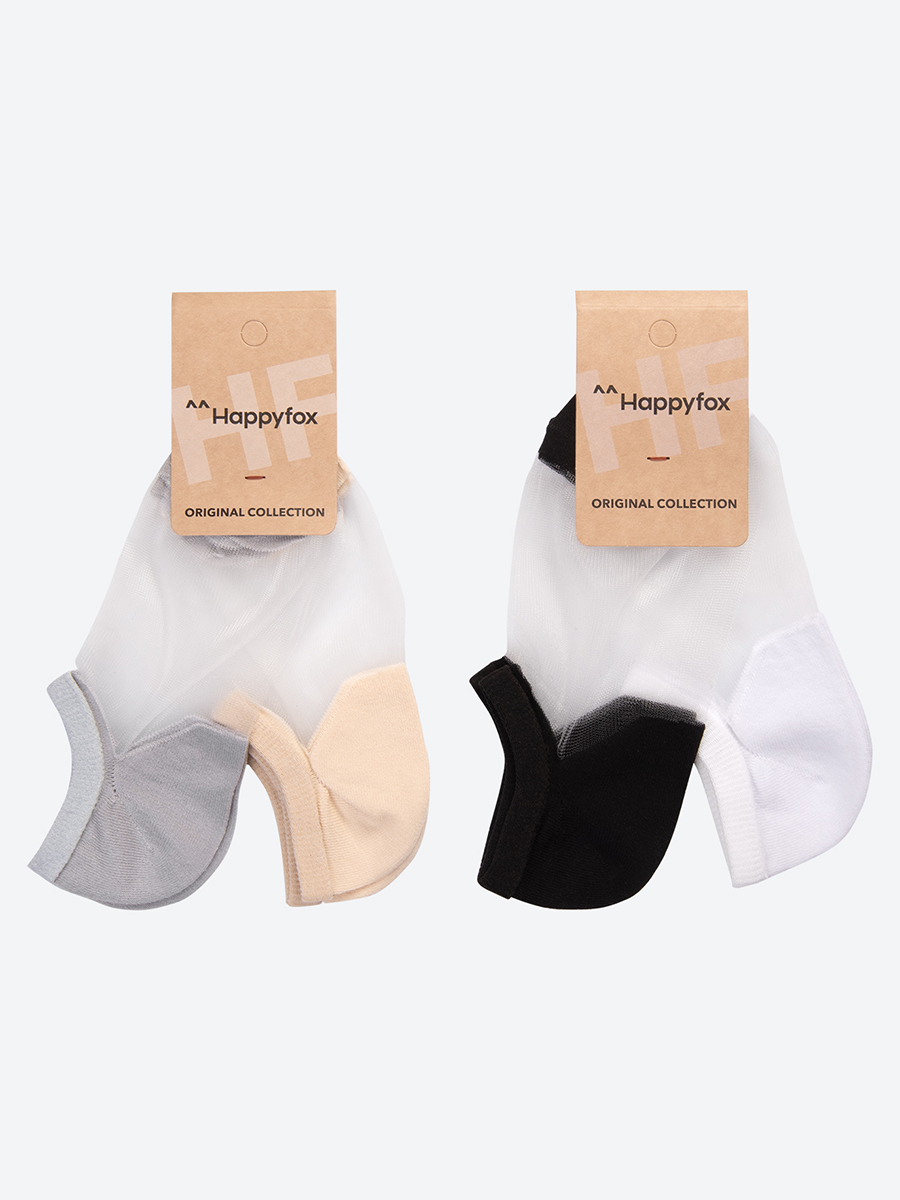 Комплект носков женских HappyFox HFGM4531 разноцветных 25-27