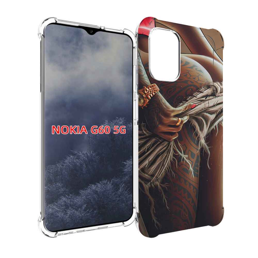 

Чехол MyPads полуголая девушка фотография женский для Nokia G60 5G, Прозрачный, Tocco