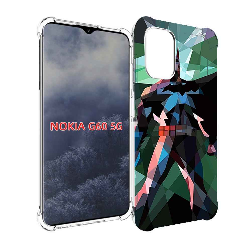 

Чехол MyPads полигональный-бэтмен-арт для Nokia G60 5G, Прозрачный, Tocco