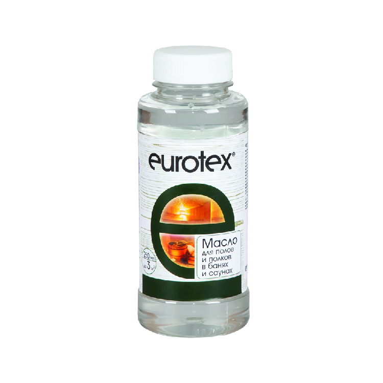 Масло для защиты полков Eurotex Сауна, бесцветное, 0,8 л защитно декоративное покрытие для древесины eurotex