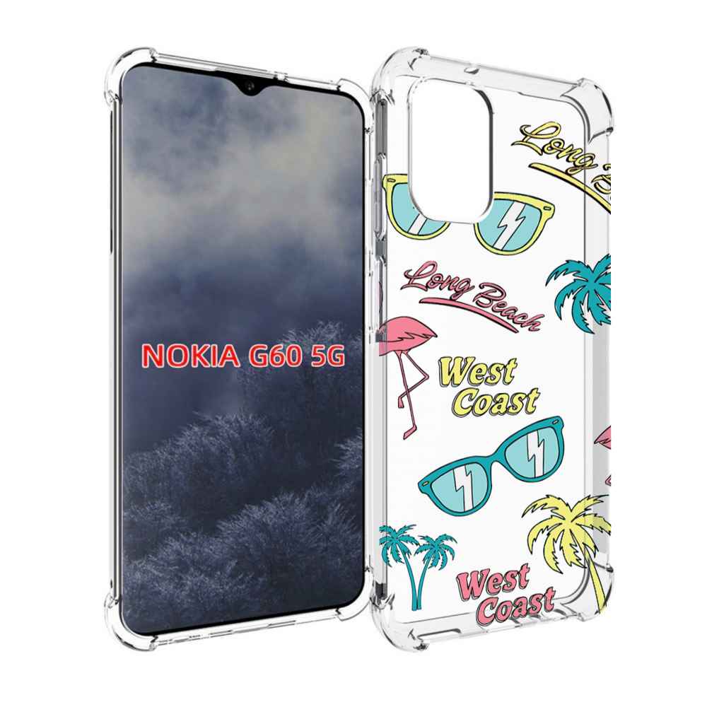 

Чехол MyPads пляжные-декорации для Nokia G60 5G, Прозрачный, Tocco