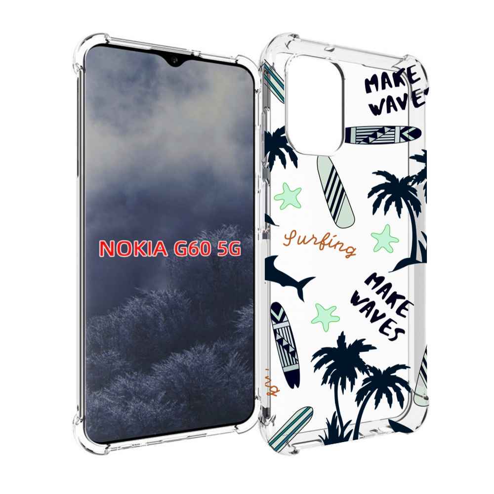 

Чехол MyPads пляжная-тематика для Nokia G60 5G, Прозрачный, Tocco
