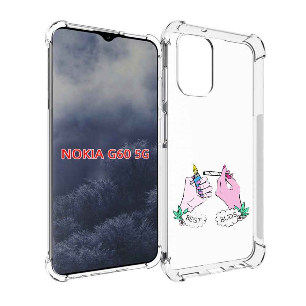 

Чехол MyPads плохие руки женский для Nokia G60 5G, Прозрачный, Tocco
